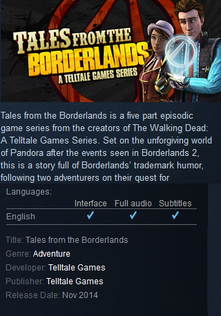 Tales from the Borderlands Steam - Click Image to Close